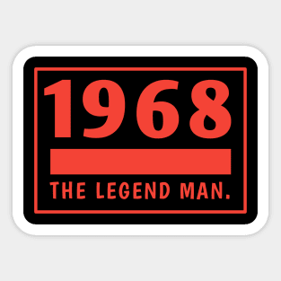 1968 birthday Sticker